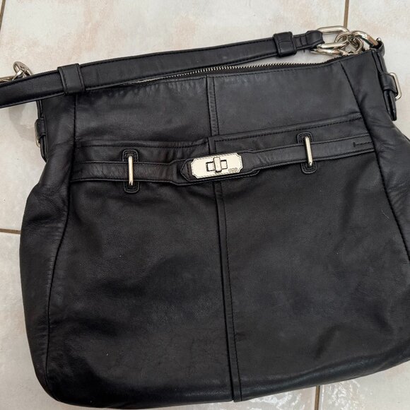 Coach Black Leather Shoulder Bag with Slouchy Silhouette - Used - Picture 11 of 15